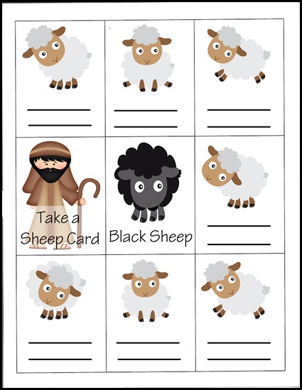 Black sheep printable