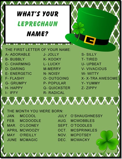 leprechaun name