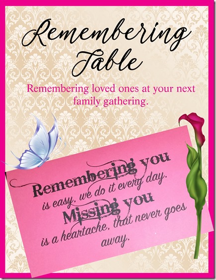 remembering table