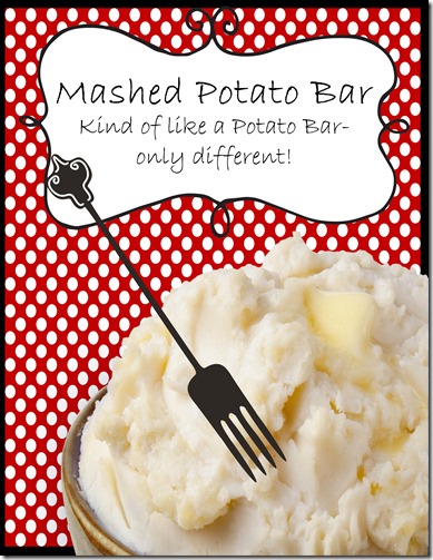 mashed potato bar