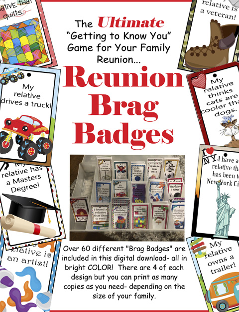 Family Reunion Brag Badges